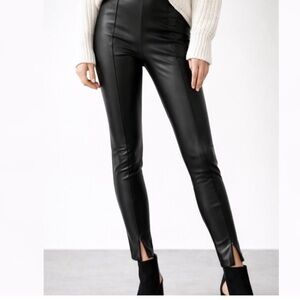 Zara faux leather leggings